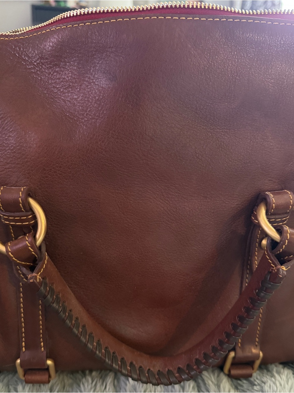 Dooney and Burke large Florentine satchel - Picture 3 of 3